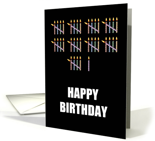 46th Birthday with Counting Candles card (1582680)