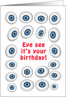 Birthday, Eyeballs card