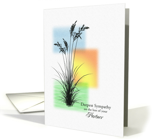 Sympathy Loss of Partner, with Grasses card (1608680)