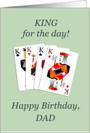 Dad Birthday, Four Kings card