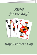 Father’s Day, Four Kings Playing Cards Poker card