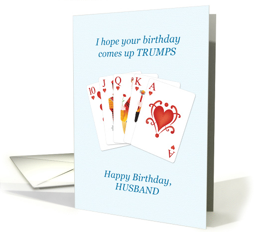 Husband, Birthday, Hearts Trumps Whist card (1614878)