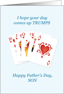 Son, Father’s Day, Hearts Trumps Whist card