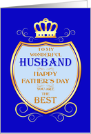 Husband Father’s Day with Shield card