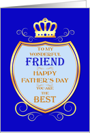 Friend Father’s Day with Shield card