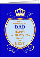 Dad Father’s Day with Shield card