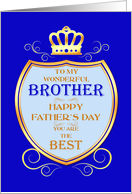 Brother Father’s Day with Shield card