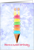 81st Birthday Giant Ice Cream card