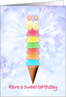 46th Birthday Giant Ice Cream card