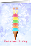 17th Birthday Giant Ice Cream card