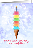 Godfather Birthday Giant Ice Cream card