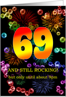 69th Birthday Still Rocking card