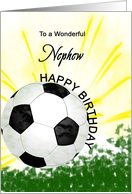 Nephew Birthday Soccer Ball card