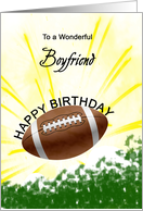 Boyfriend Birthday American Football card