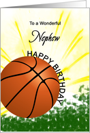 Nephew Basketball Player Birthday card