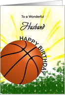 Husband Basketball Player Birthday card