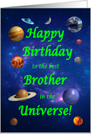 Brother Birthday Best in the Universe card