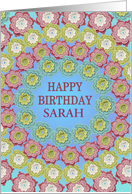 Add A Name Birthday Crochet Flowers card
