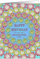 Like A Grandmother To Me Birthday Crochet Flowers card