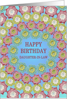 Daughter in Law Birthday Crochet Flowers card