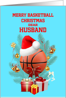 Husband Basketball Christmas card