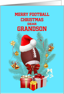 Grandson Football Christmas card