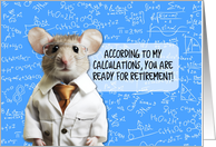 Retirement Congratulations Math Mouse card