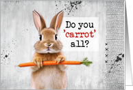 Do You Care Rabbit card