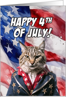 Happy 4th of July Bobcat card
