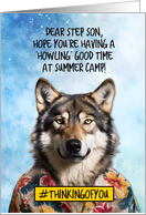 Step Son Summer Camp Wolf card
