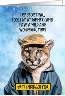 Secret Pal Summer Camp Cougar card