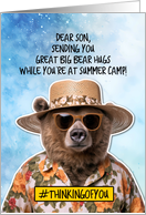 Son Summer Camp Bear Hugs card
