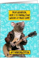 Grandson Music Camp Guitar Rat card