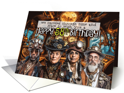 58 Years Old Steampunk Birthday card (1776338)