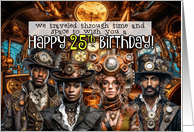 25 Years Old Steampunk Birthday card