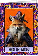 Halloween Foxy Witch card