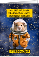 Girlfriend Space Camp Hamster card
