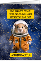 Daughter Space Camp Hamster card