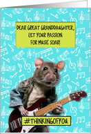 Great Granddaughter Music Camp Rat card