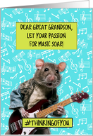 Great Grandson Music Camp Rat card