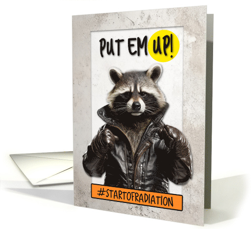 Start of Radiation Encouragement Boxing Raccoon card (1780188)