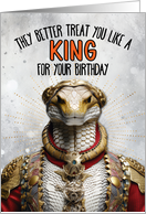 Birthday Snake King card