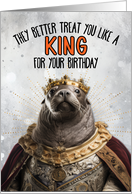 Birthday Seal King card