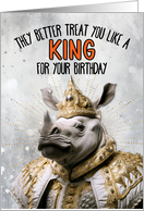 Birthday Rhino King