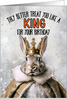 Birthday Rabbit King card