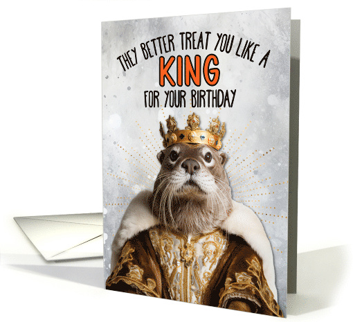 Birthday Otter King card (1780438)