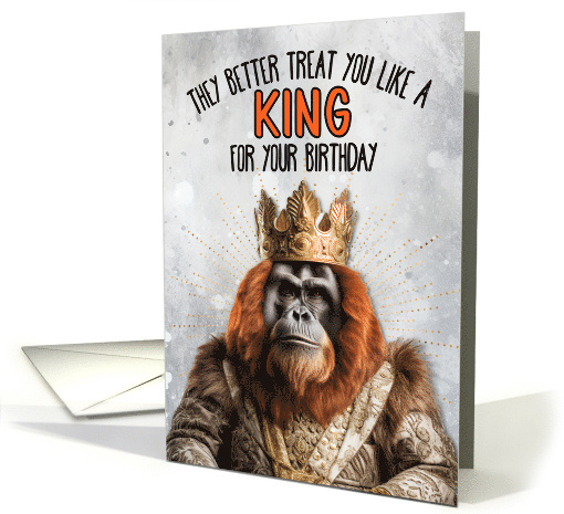 Birthday Orangutan King card (1780444)
