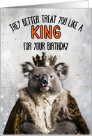 Birthday Koala Bear King card