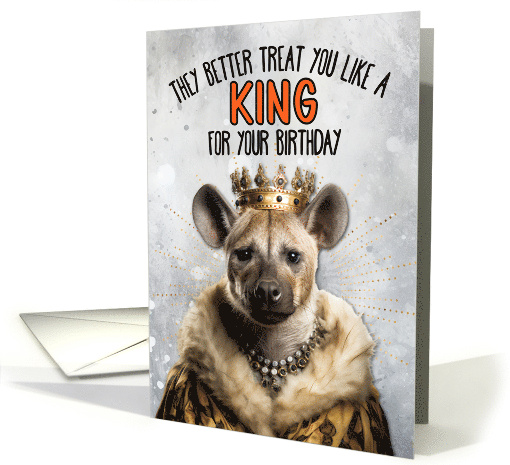 Birthday Hyena King card (1780498)