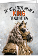 Birthday Horse King card